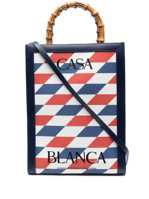 

Logo-print tote bag, Casablanca Logo-print tote bag