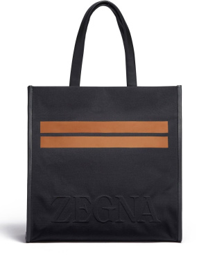 

Debossed-logo tote bag, Zegna Debossed-logo tote bag