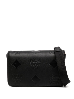 

Mini Aren leather messenger bag, MCM Mini Aren leather messenger bag