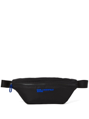 

Logo-appliqué padded belt bag, Karl Lagerfeld Jeans Logo-appliqué padded belt bag