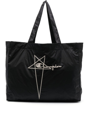 

Logo-embroidered tote bag, Rick Owens X Champion Logo-embroidered tote bag