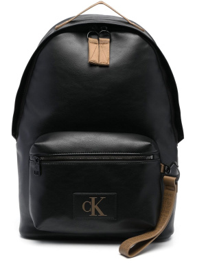 

Faux-leather logo-patch backpack, Calvin Klein Jeans Faux-leather logo-patch backpack