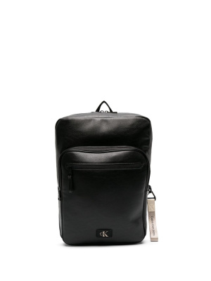 

Logo-tag leather backpack, Calvin Klein Jeans Logo-tag leather backpack