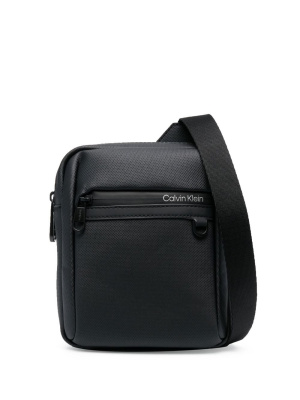 

Tonal logo print messenger bag, Calvin Klein Tonal logo print messenger bag