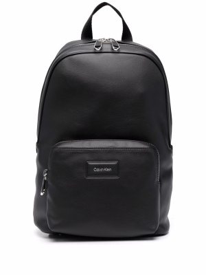

Logo-patch zip-up backpack, Calvin Klein Logo-patch zip-up backpack