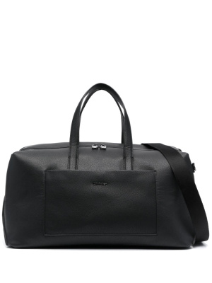 

Diagonal Weekender pebbled leather holdall, Calvin Klein Diagonal Weekender pebbled leather holdall