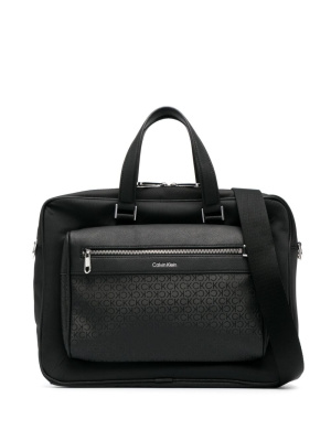 

Elevated monogram-print laptop bag, Calvin Klein Elevated monogram-print laptop bag