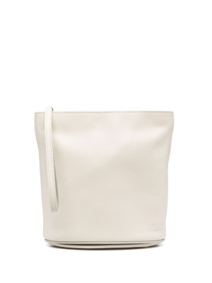 

Embossed-logo leather clutch bag, Diesel Embossed-logo leather clutch bag