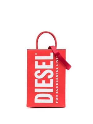 

Logo-print detail tote bag, Diesel Logo-print detail tote bag