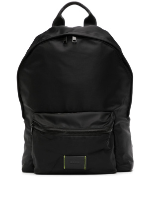 

Logo-patch front-pocket backpack, MSGM Logo-patch front-pocket backpack