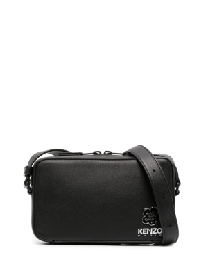 

Boke Flower-motif leather shoulder bag, Kenzo Boke Flower-motif leather shoulder bag