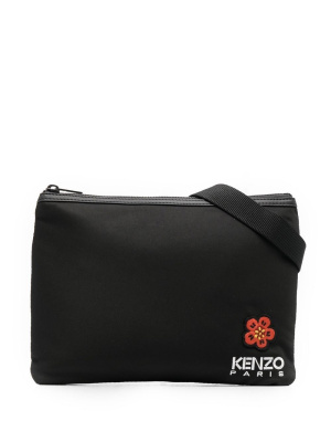 

Poppy-patch messenger bag, Kenzo Poppy-patch messenger bag