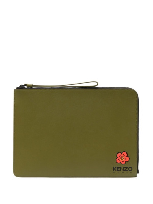 

Crest zipped clutch, Kenzo Crest zipped clutch