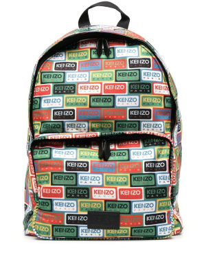 

Labels logo-print backpack, Kenzo Labels logo-print backpack