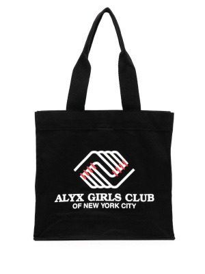 

Logo-print cotton tote bag, 1017 ALYX 9SM Logo-print cotton tote bag