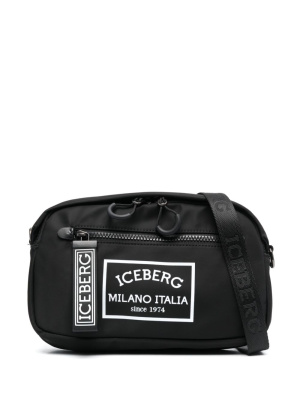 

Logo-print zip-fastening shoulder bag, Iceberg Logo-print zip-fastening shoulder bag