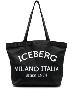 

Logo-print shopping tote bag, Iceberg Logo-print shopping tote bag