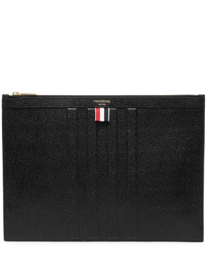 

4-Bar stripe pebbled case, Thom Browne 4-Bar stripe pebbled case