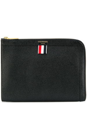 

Pebbled mini gusset folio, Thom Browne Pebbled mini gusset folio