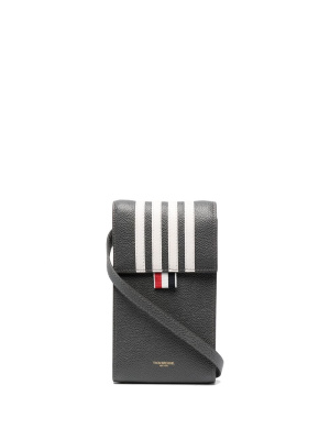 

Four-bar stripe phone bag, Thom Browne Four-bar stripe phone bag