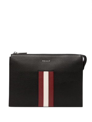 

Striped leather pouch, Bally Striped leather pouch