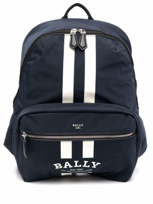 

Logo-print stripe-detailed backpack, Bally Logo-print stripe-detailed backpack