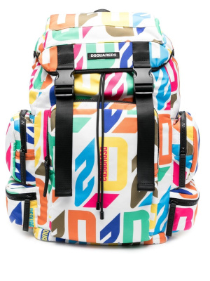 

Graphic-print toggle-fastening backpack, Dsquared2 Graphic-print toggle-fastening backpack