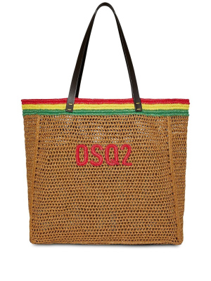 

DSQ2 raffia tote bag, Dsquared2 DSQ2 raffia tote bag