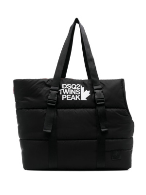 

Logo-print padded tote bag, Dsquared2 Logo-print padded tote bag