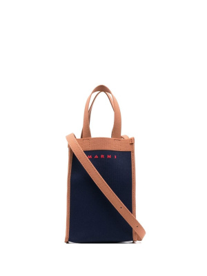 

Colour-block knitted tote bag, Marni Colour-block knitted tote bag