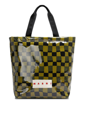 

Check-pattern large tote bag, Marni Check-pattern large tote bag