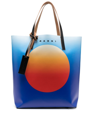 

Logo-print tote bag, Marni Logo-print tote bag