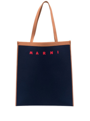

Intarsia-logo tote bag, Marni Intarsia-logo tote bag