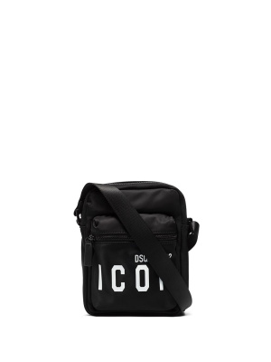 

Icon logo-print messenger bag, Dsquared2 Icon logo-print messenger bag