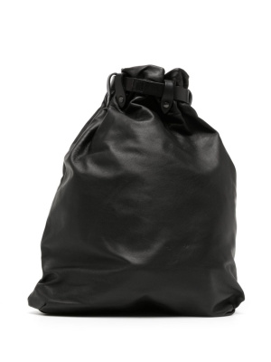 

Drawstring leather backpack, Yohji Yamamoto Drawstring leather backpack