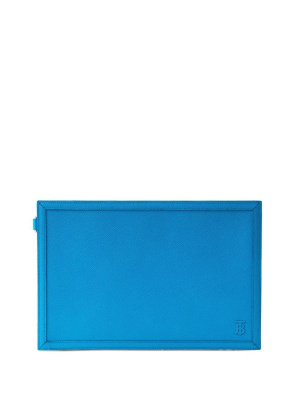 

Grained-leather TB zipped pouch, Burberry Grained-leather TB zipped pouch