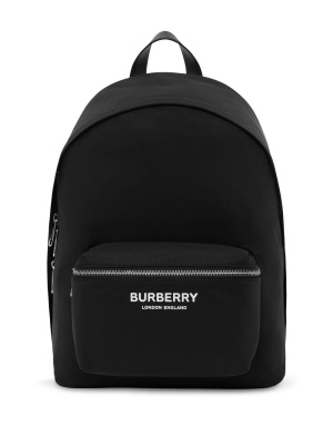 

Logo-print zip-around backpack, Burberry Logo-print zip-around backpack