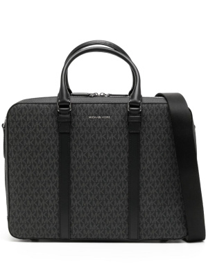 

Hudson monogram-print briefcase, Michael Kors Hudson monogram-print briefcase