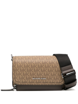 

Hudson logo-print leather bag, Michael Kors Hudson logo-print leather bag