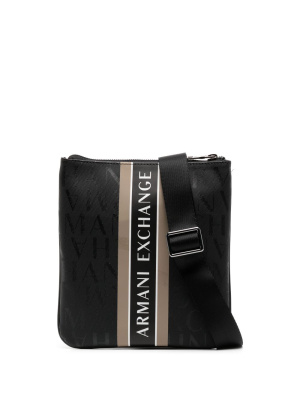 

Stripe logo-print messenger bag, Armani Exchange Stripe logo-print messenger bag