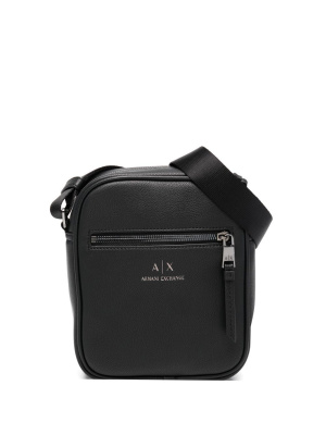 

Logo-print messenger bag, Armani Exchange Logo-print messenger bag