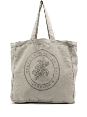 

Turtle linen tote bag, Vilebrequin Turtle linen tote bag