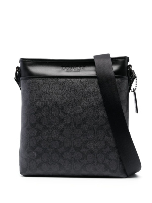 

Gotham monogram-print shoulder bag, Coach Gotham monogram-print shoulder bag