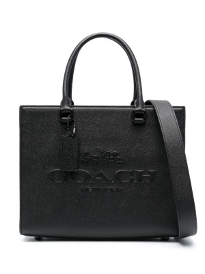 

Logo-embossed leather tote bag, Coach Logo-embossed leather tote bag