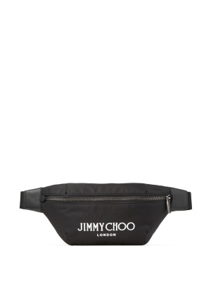 

Finsley logo-print belt bag, Jimmy Choo Finsley logo-print belt bag