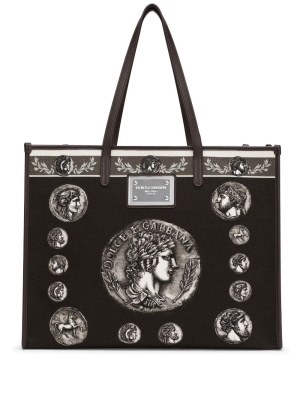 

Large coin-print tote bag, Dolce & Gabbana Large coin-print tote bag