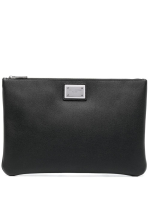 

Logo-plaque clutch bag, Dolce & Gabbana Logo-plaque clutch bag