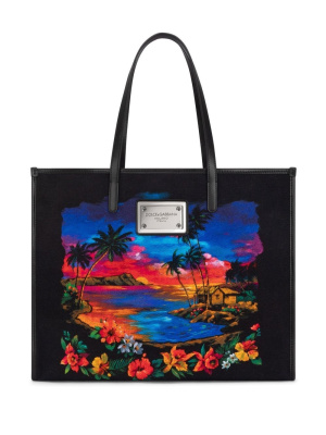 

Hawaii-print canvas tote bag, Dolce & Gabbana Hawaii-print canvas tote bag