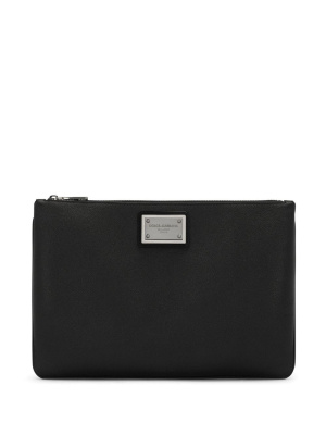 

Logo-plaque clutch bag, Dolce & Gabbana Logo-plaque clutch bag