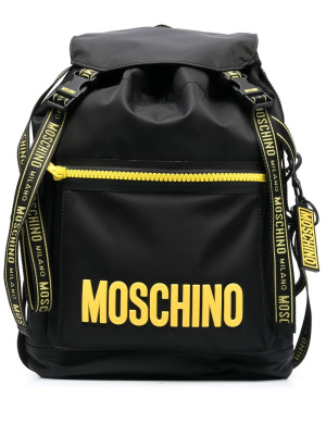 

Logo-print backpack, Moschino Logo-print backpack